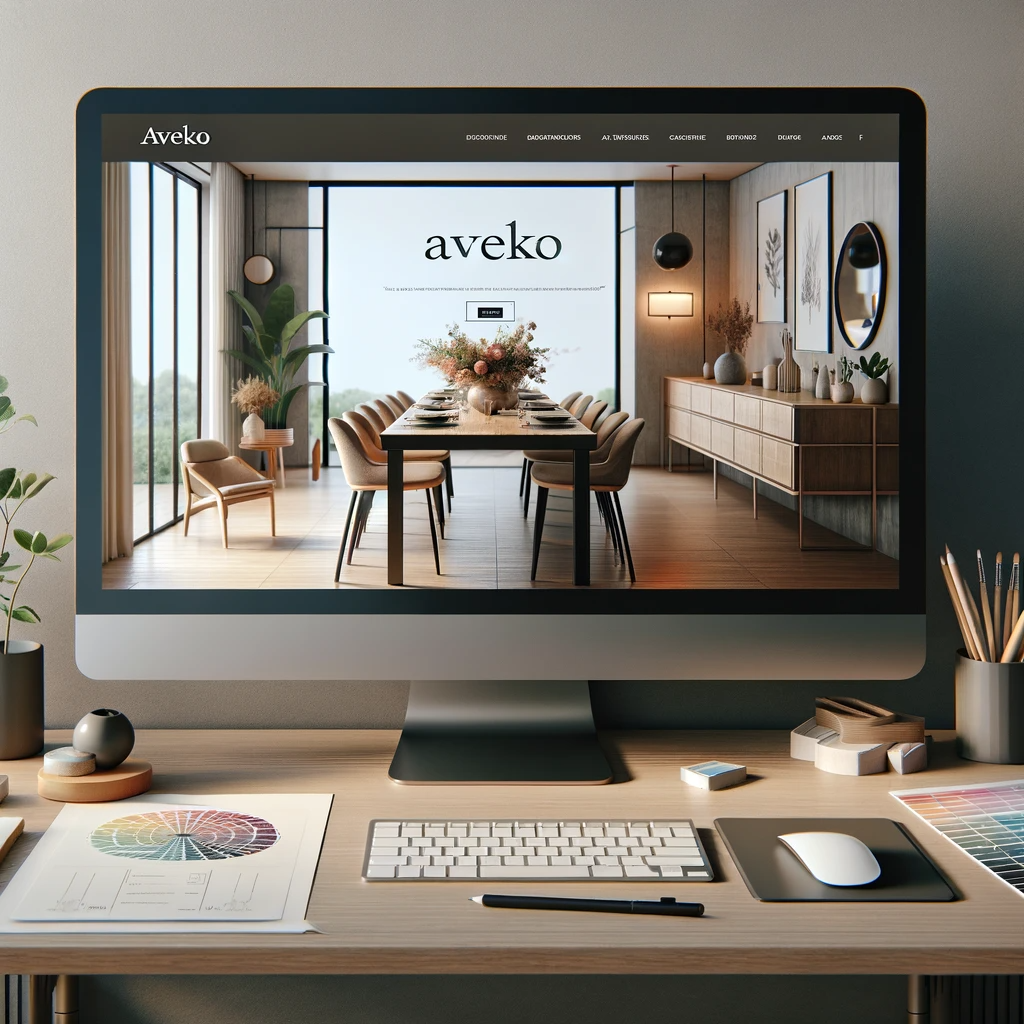 Image décrivant les services fourni par Aveko tel que la Création de site vitrine